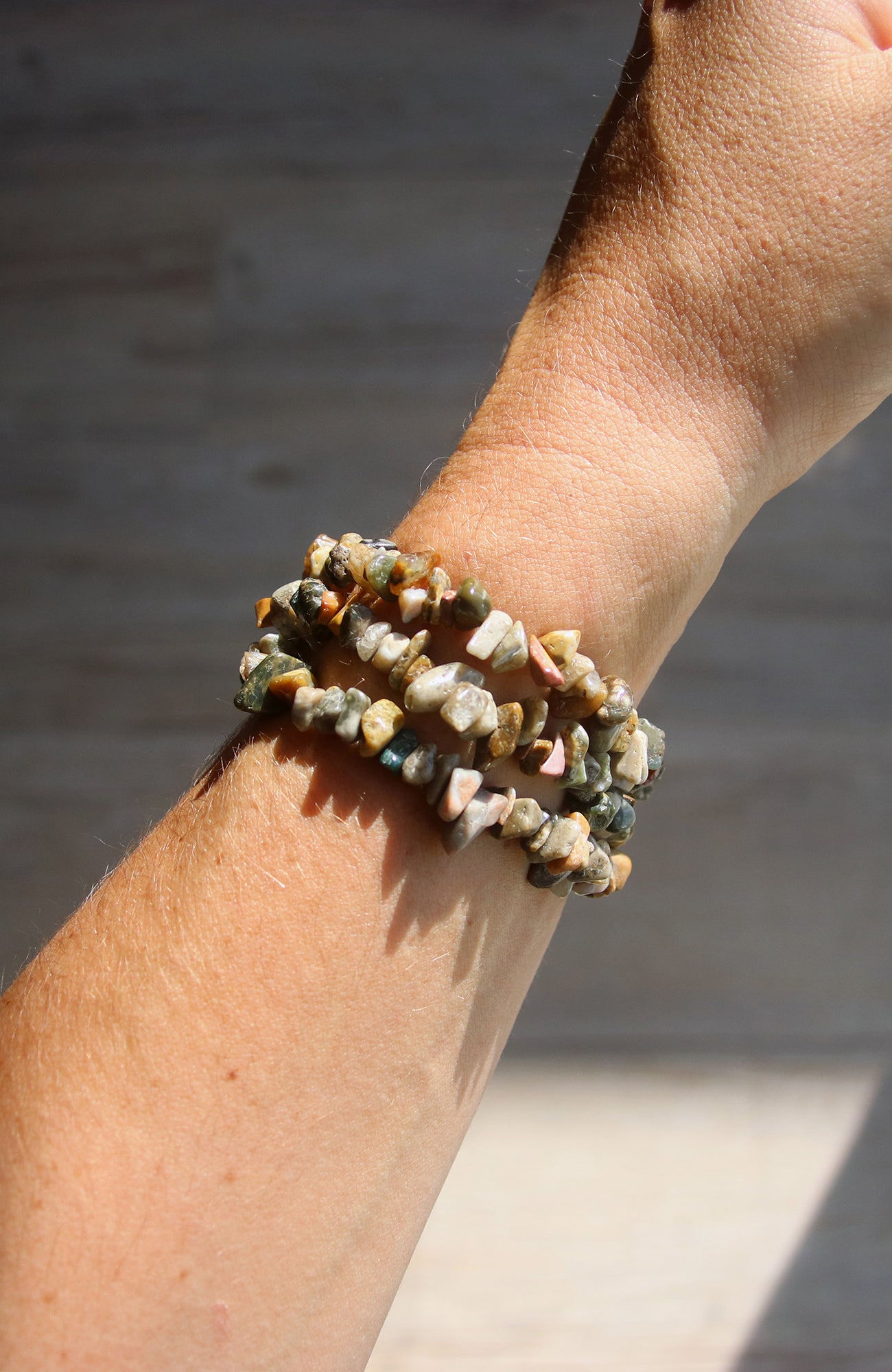 Ocean Jasper Chip Bracelet